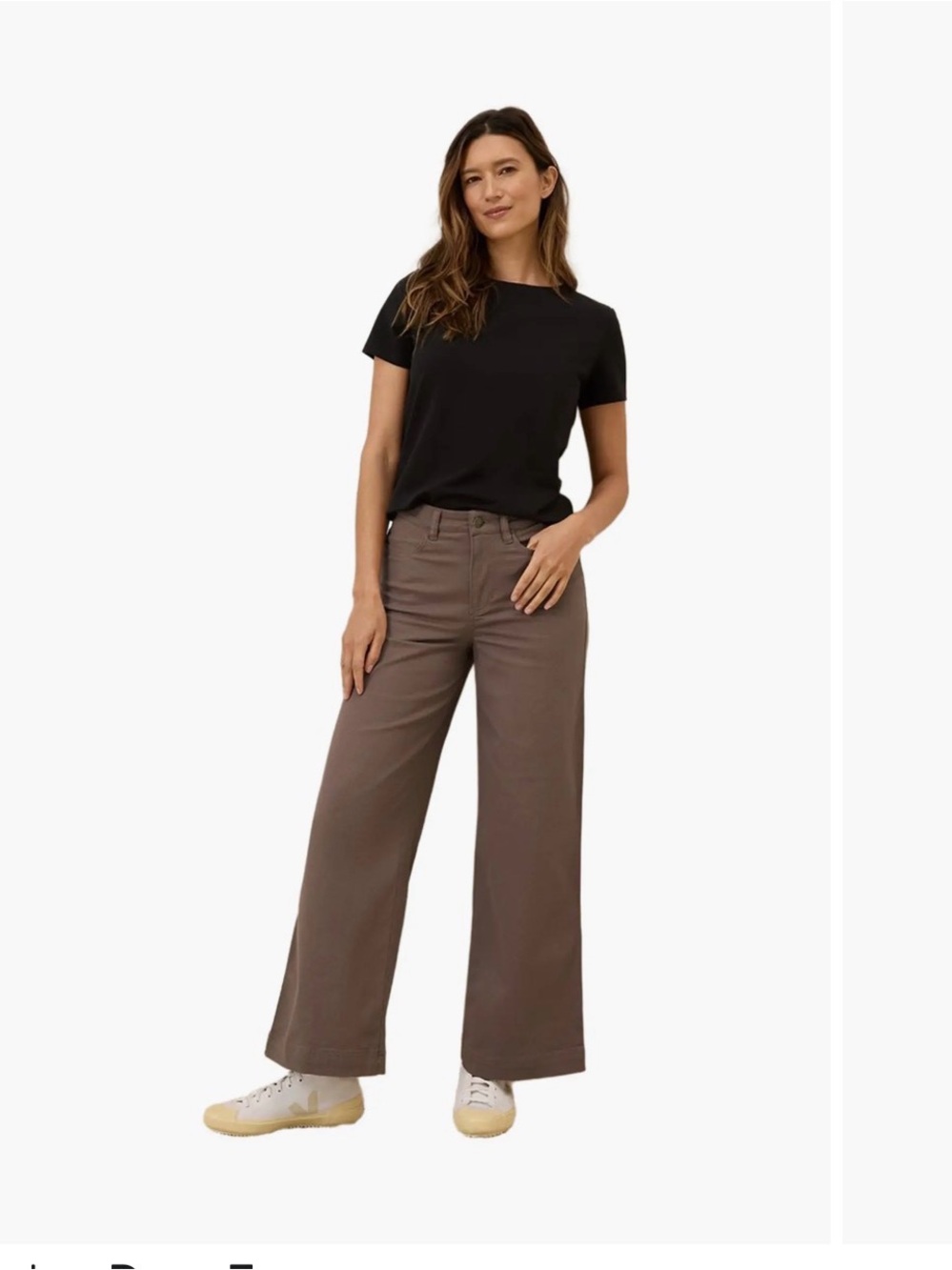 Pact Organic Cotton wide leg cropped pants